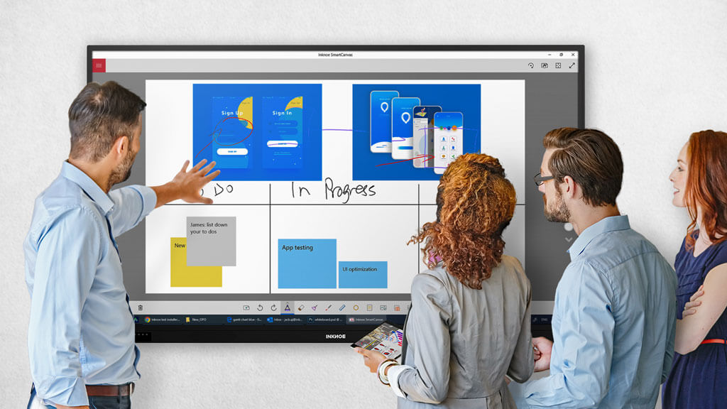 wireless presentation interactive smart board